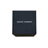 David Yurman Sterling Silver Diamond Cigar Ring box