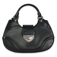 Louis Vuitton Black Epi Leather Montaigne Shoulder Bag Handbag fv