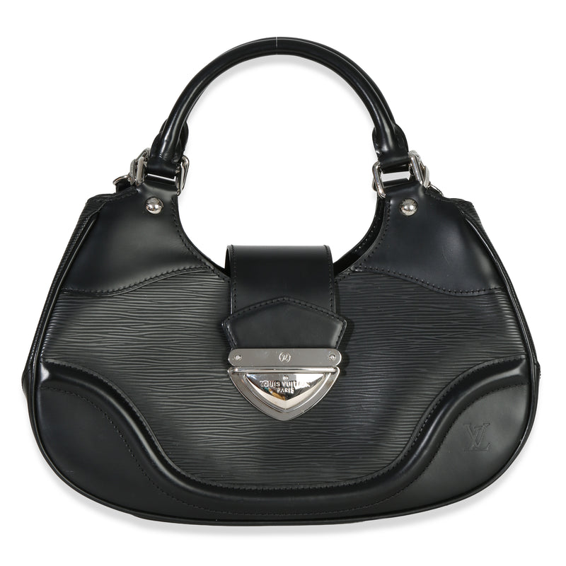 Louis Vuitton Black Epi Leather Montaigne Shoulder Bag Handbag fv