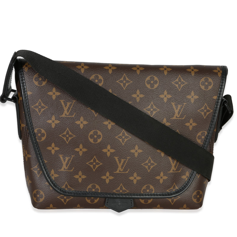 Louis Vuitton Monogram Macassar Canvas Magnetic Messenger Handbag fv