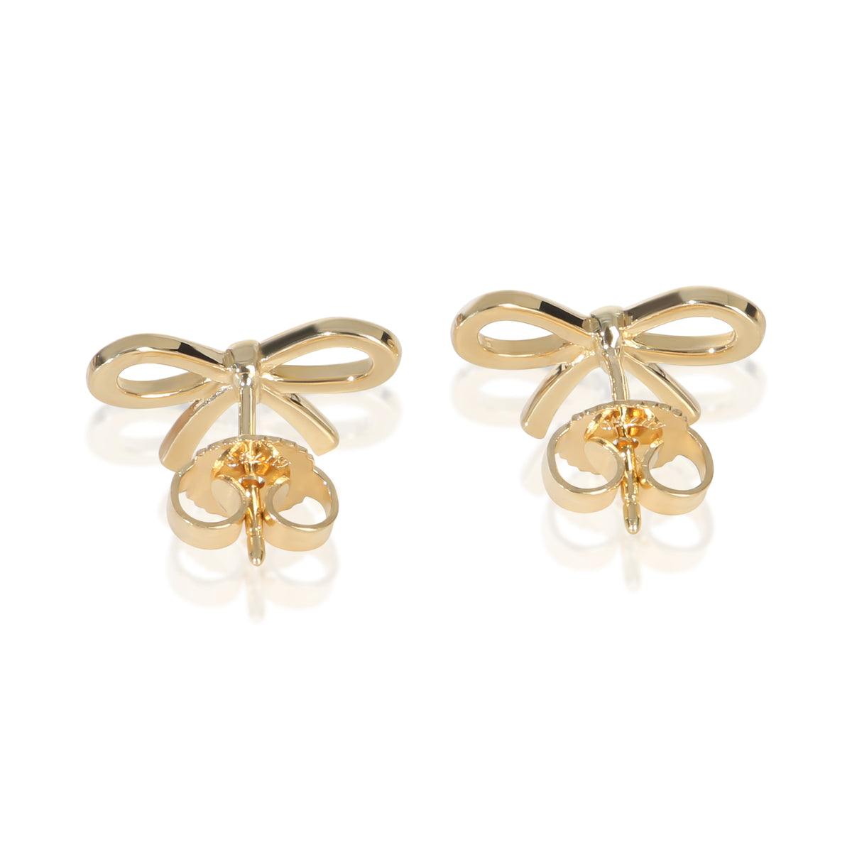 Tiffany & Co. Yellow Gold  Bow Earrings pv