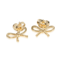 Tiffany & Co. Yellow Gold  Bow Earrings bv