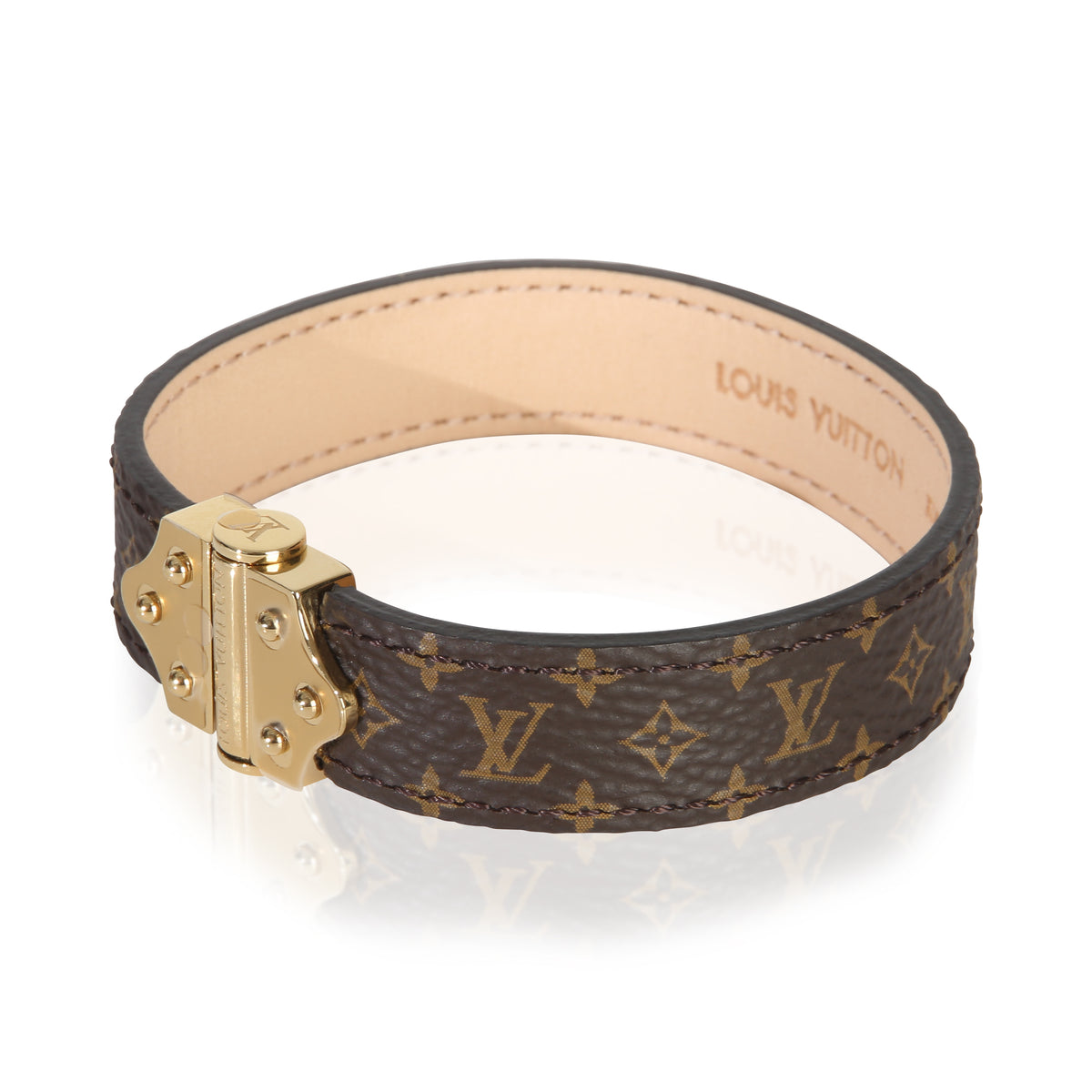 Louis Vuitton Gold Plated  Nano Monogram Bracelet sv