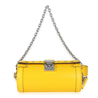 Louis Vuitton Yellow Epi Papillon Trunk Shoulder Bag Handbag fv