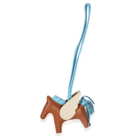 Hermès Celeste Gold Milo Lambskin Grigri Rodeo Charm PM id