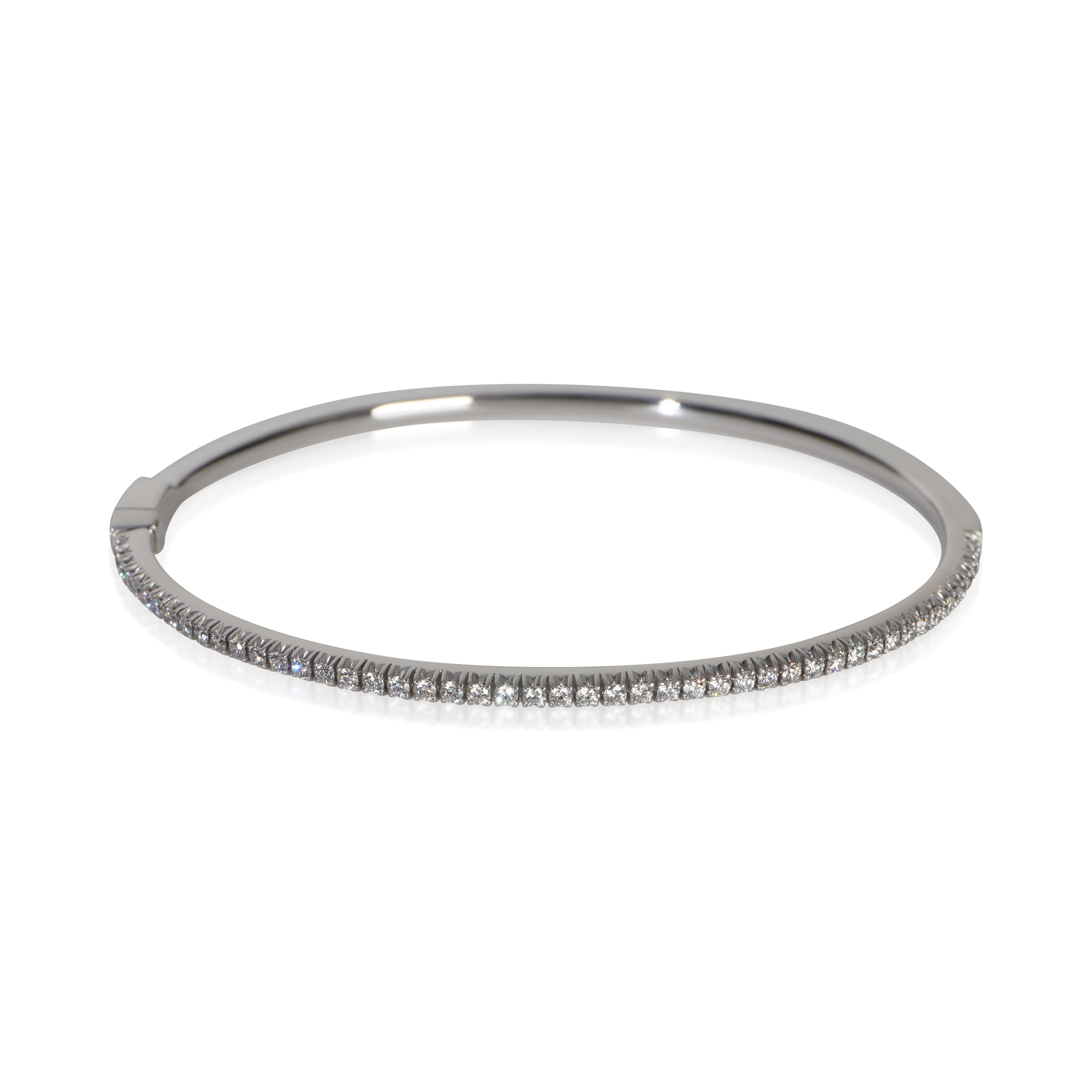 Tiffany & Co. White Gold Diamond Metro Bracelet fv