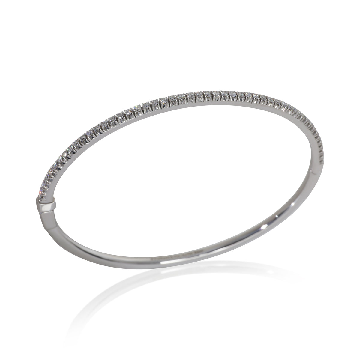 Tiffany & Co. White Gold Diamond Metro Bracelet av
