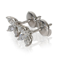 Tiffany & Co. Platinum Diamond Small Model Victoria Earrings sv