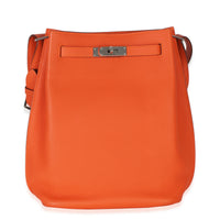 Hermès Orange Togo So Kelly 22 PHW Handbag fv