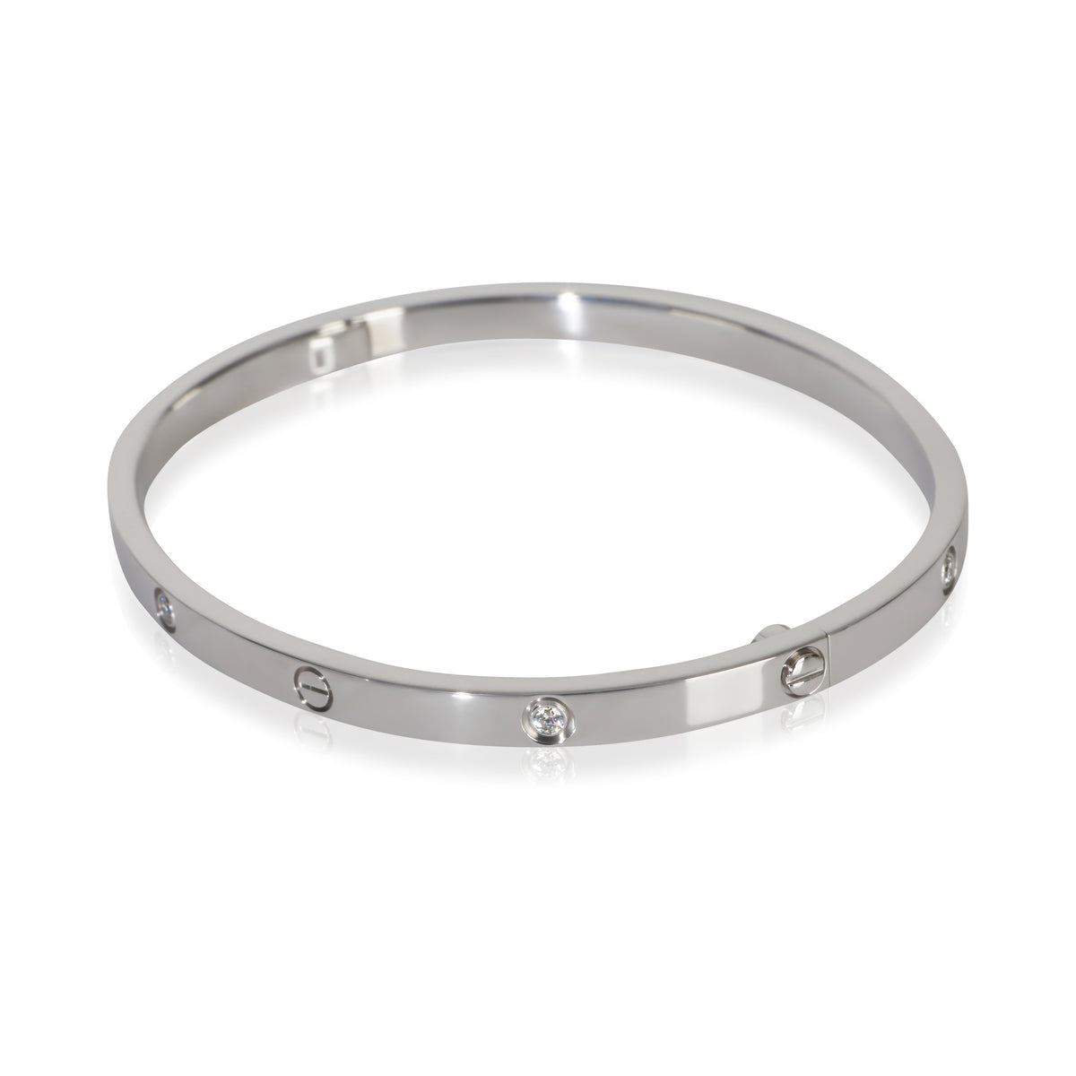 Cartier White Gold Diamond Small Model Love Bracelet sv