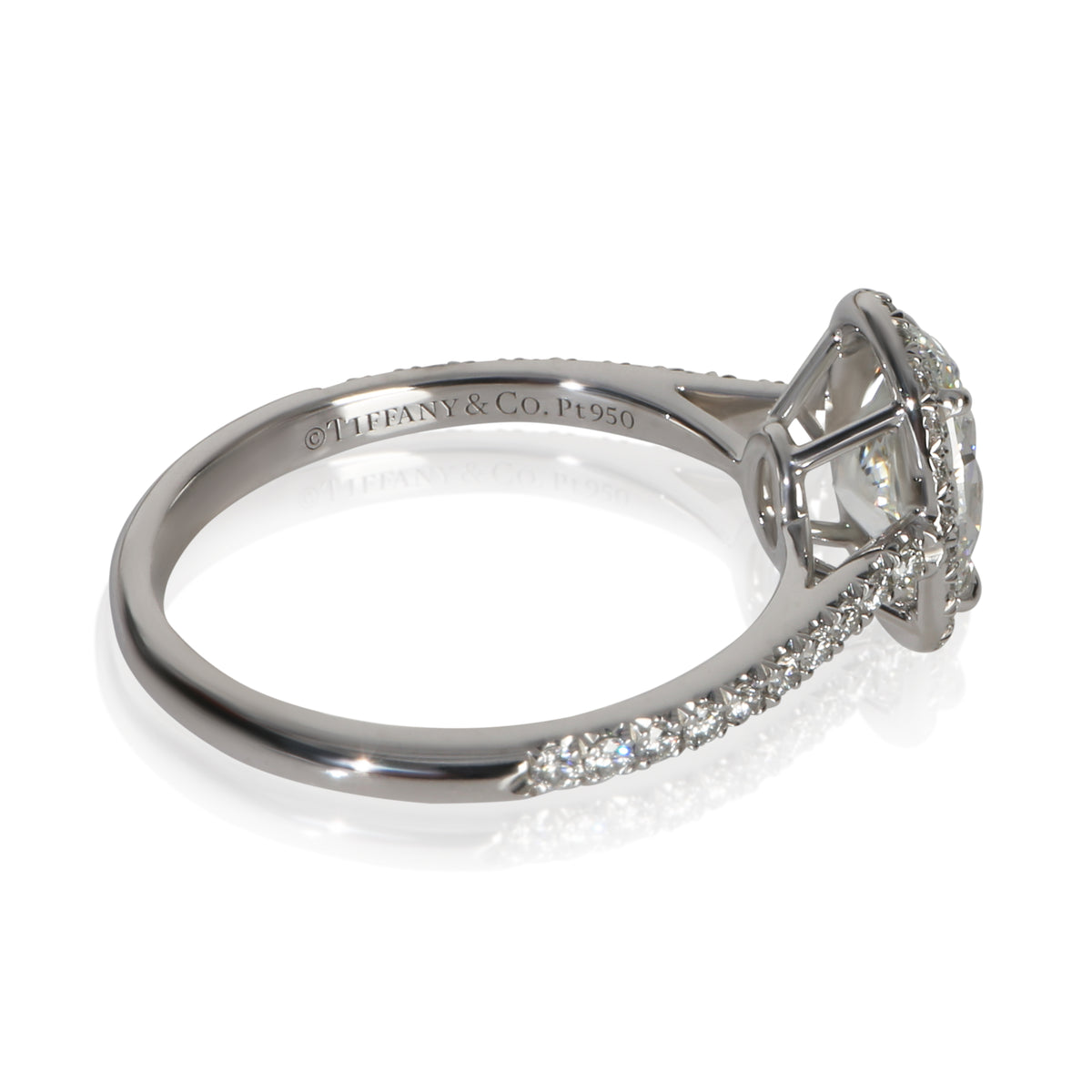 Tiffany & Co. 1.28 ct Oval Diamond Soleste Engagement Ring bv