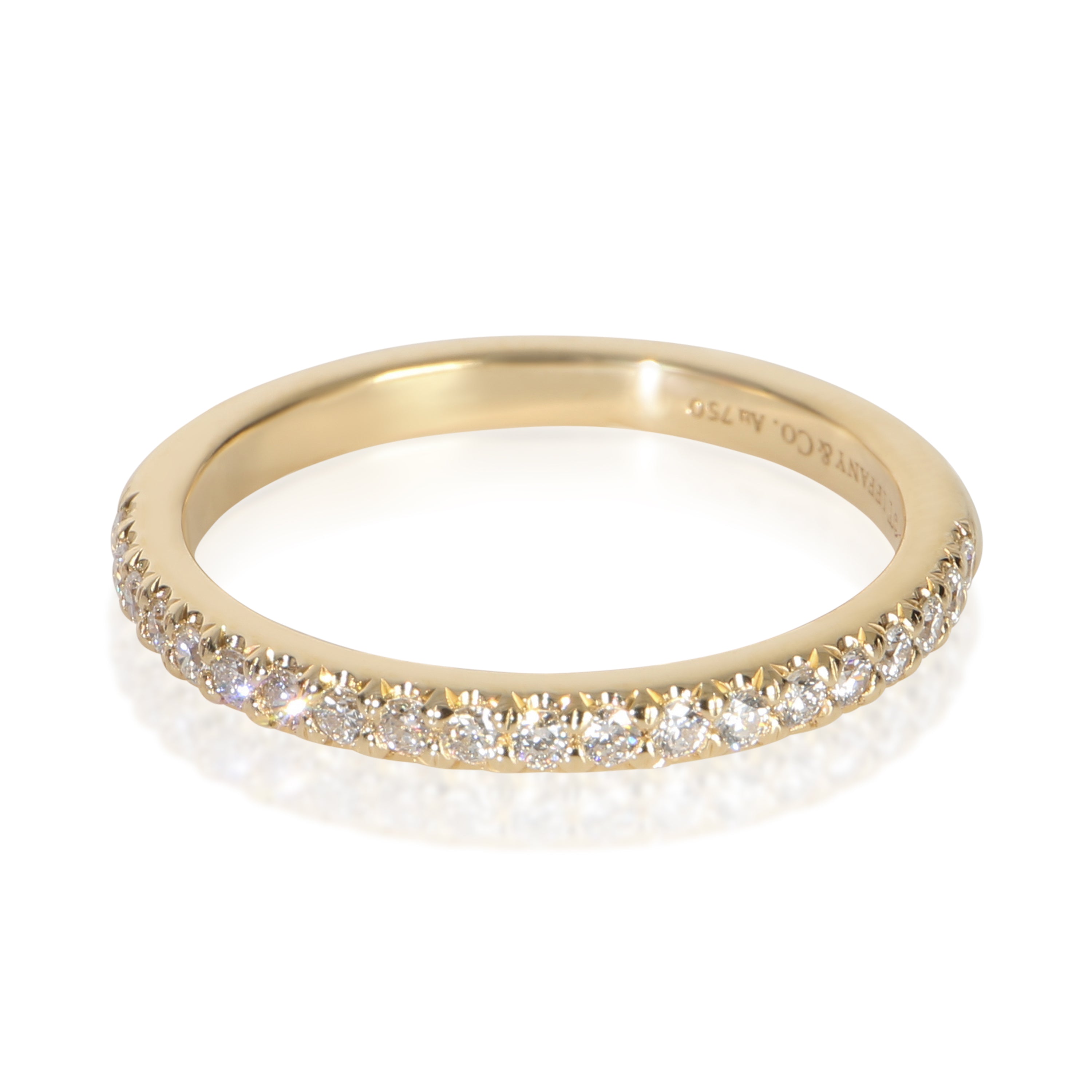 Tiffany & Co. Yellow Gold Diamond Soleste Band fv