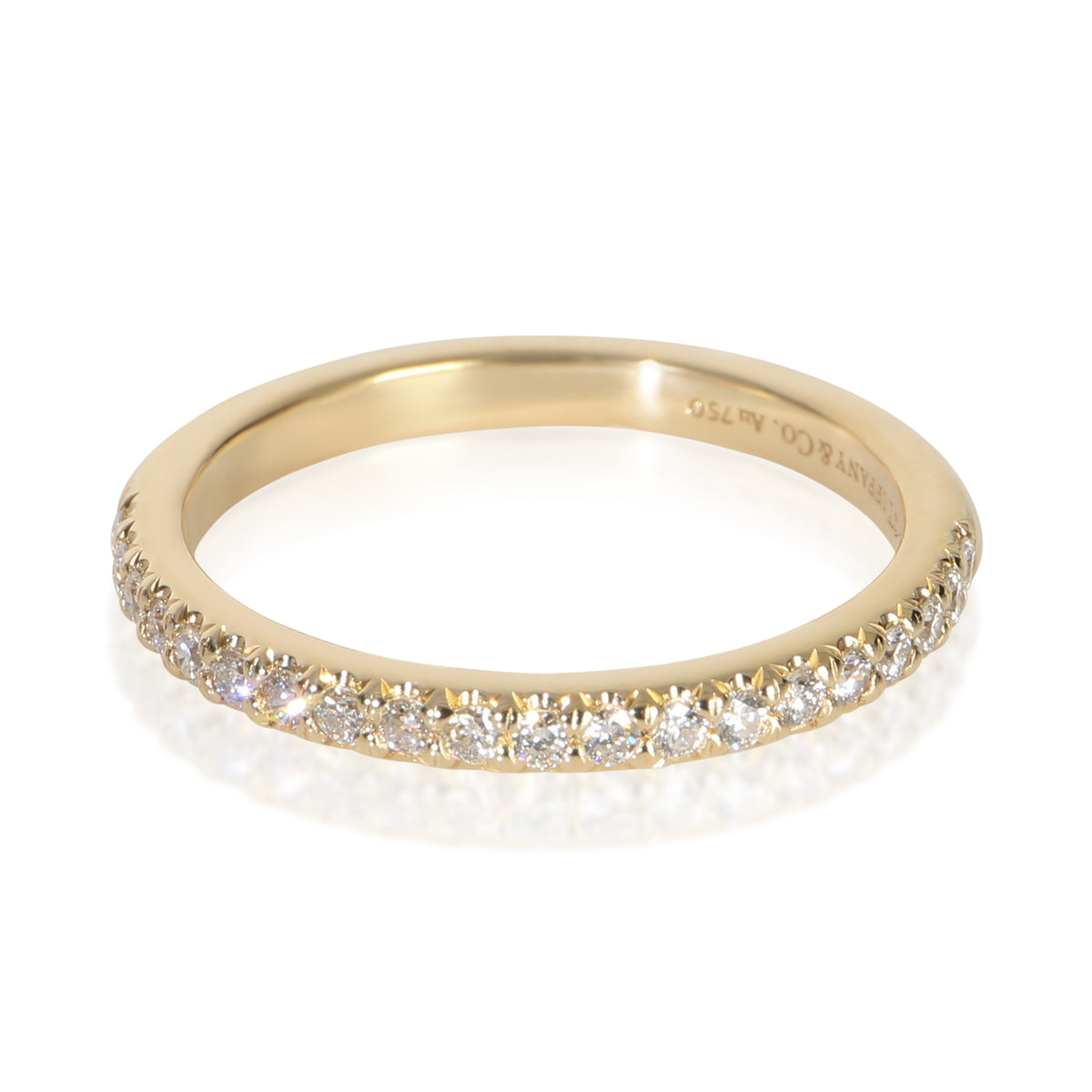 Tiffany & Co. Yellow Gold Diamond Soleste Band fv