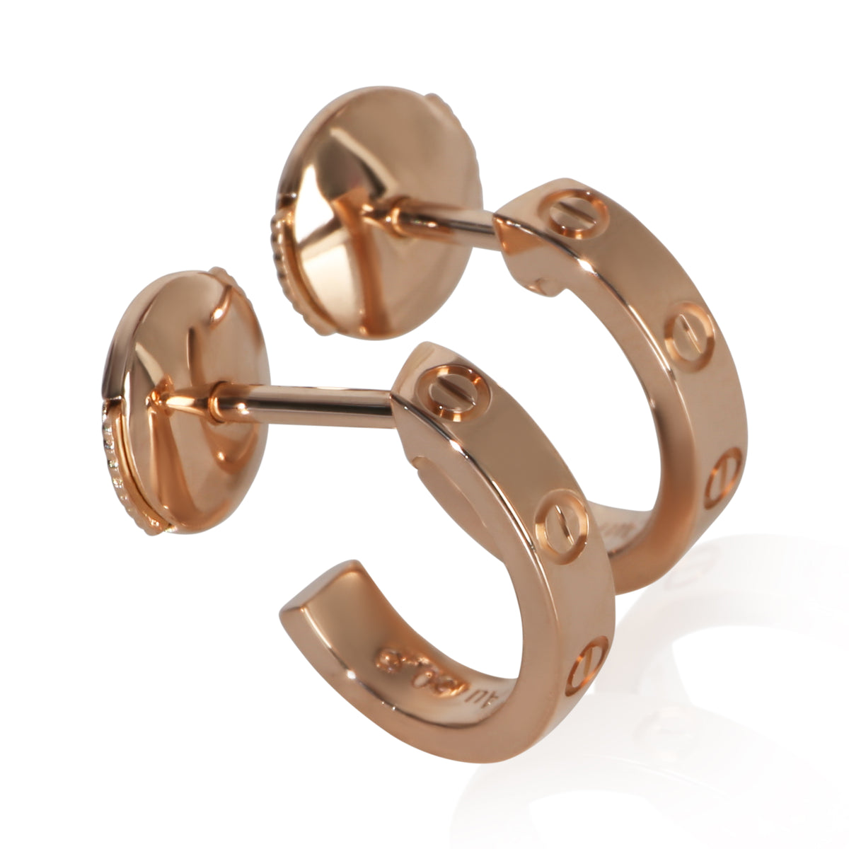 Cartier Rose Gold  Small Model Love Hoop Earrings pv