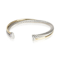 David Yurman 1/4 Yellow Gold & Sterling Silver Crossover Bracelet pv