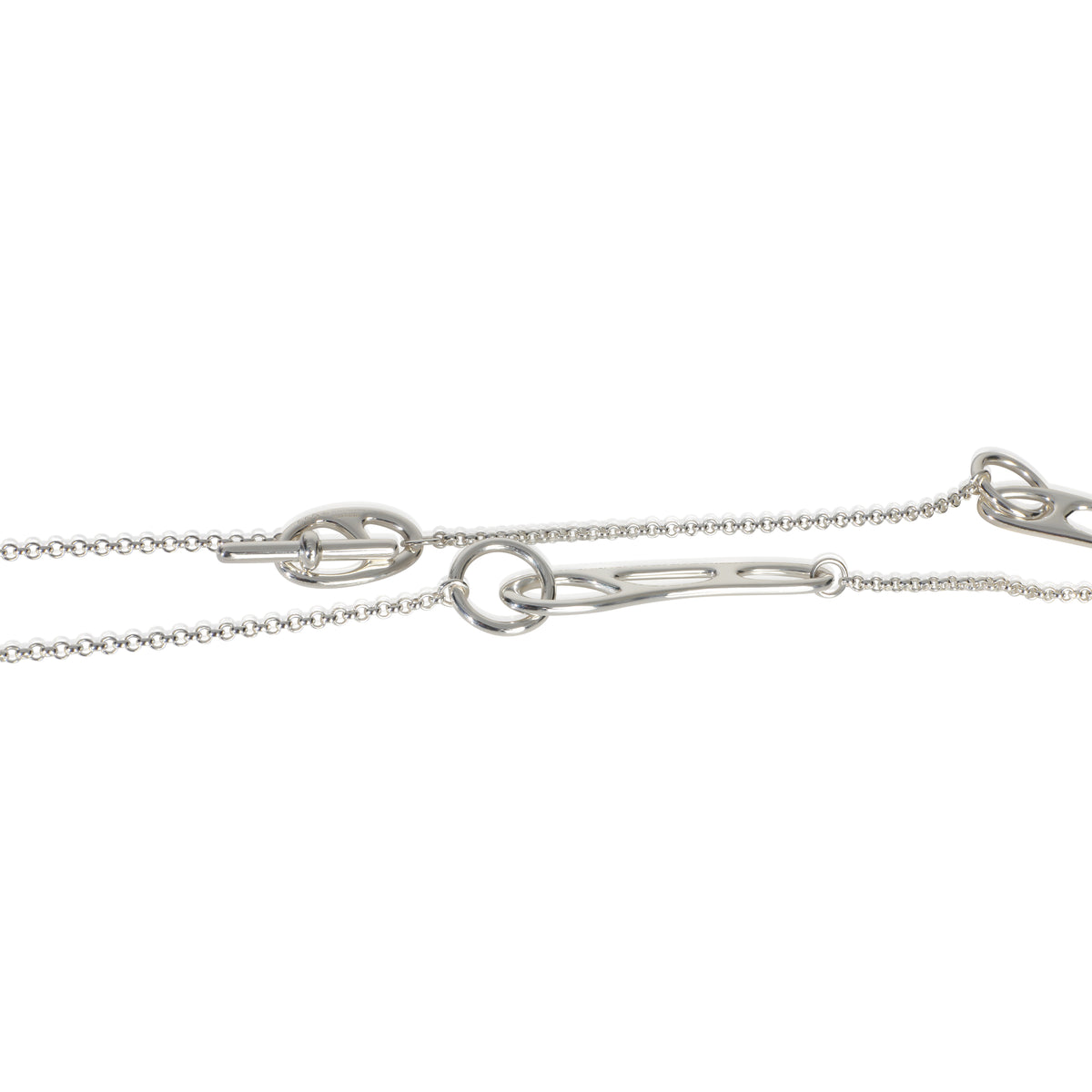 Hermès Sterling Silver  Chaine d'Ancre Punk Necklace sv