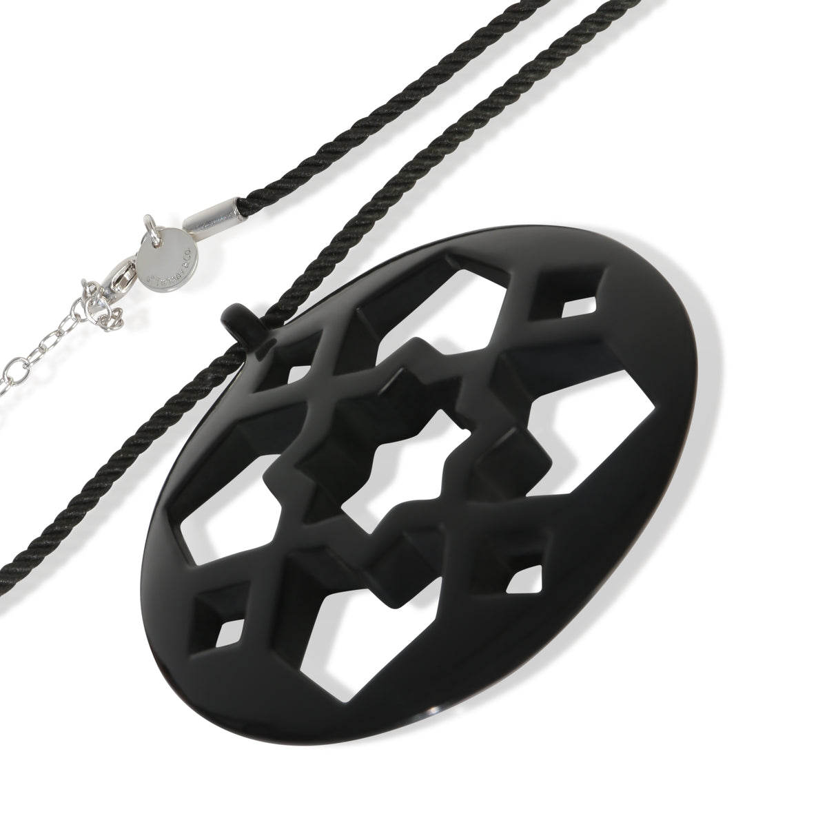 Tiffany & Co. Sterling Silver & Lacquer Paloma Picasso Zellige Pendant sv