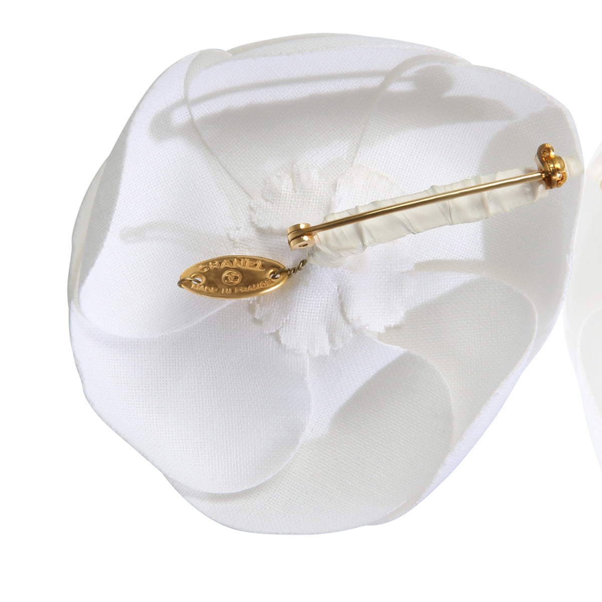 Chanel Gold Plated  Vintage Camelia Brooch pv