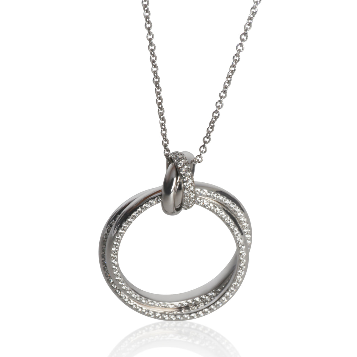 Tiffany & Co. White Gold Diamond Melody Pendant fv