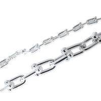 Tiffany & Co. Sterling Silver Graduating HardWear Link Necklace clasp