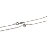 Tiffany & Co. Platinum Diamond Solitaire Pendant sv