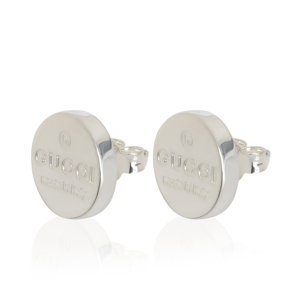Gucci Sterling Silver  Trademark Earrings sv