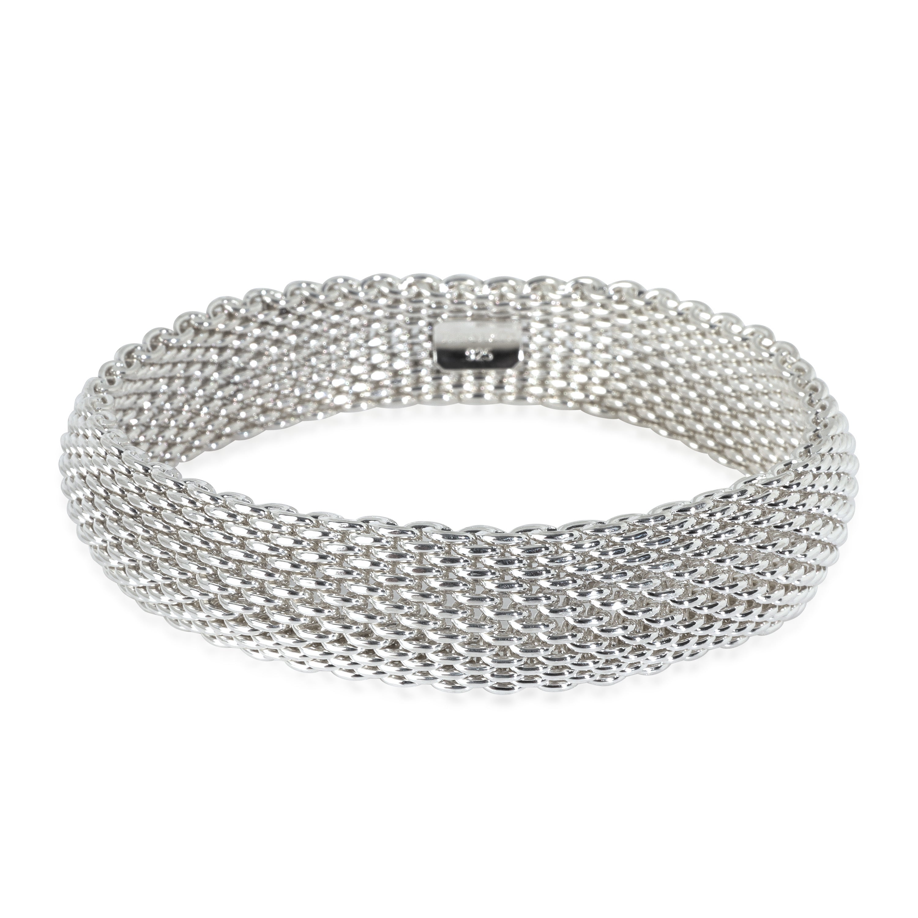 Tiffany & Co. Sterling Silver  Somerset Mesh Bracelet
