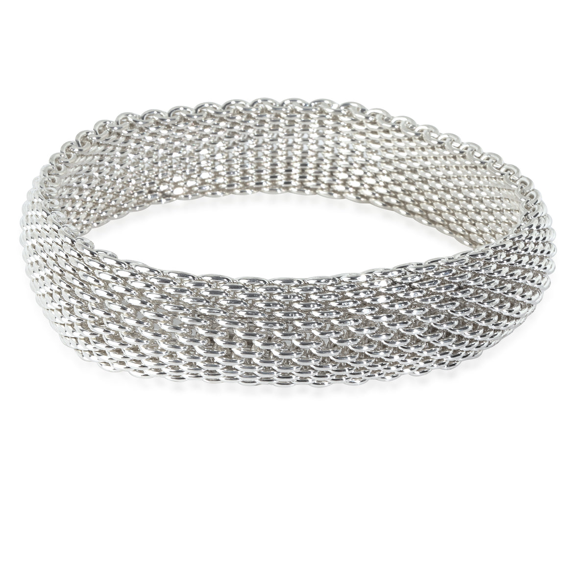 Tiffany & Co. Sterling Silver  Somerset Mesh Bracelet