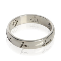 Gucci Sterling Silver  Blind For Love Ring fv