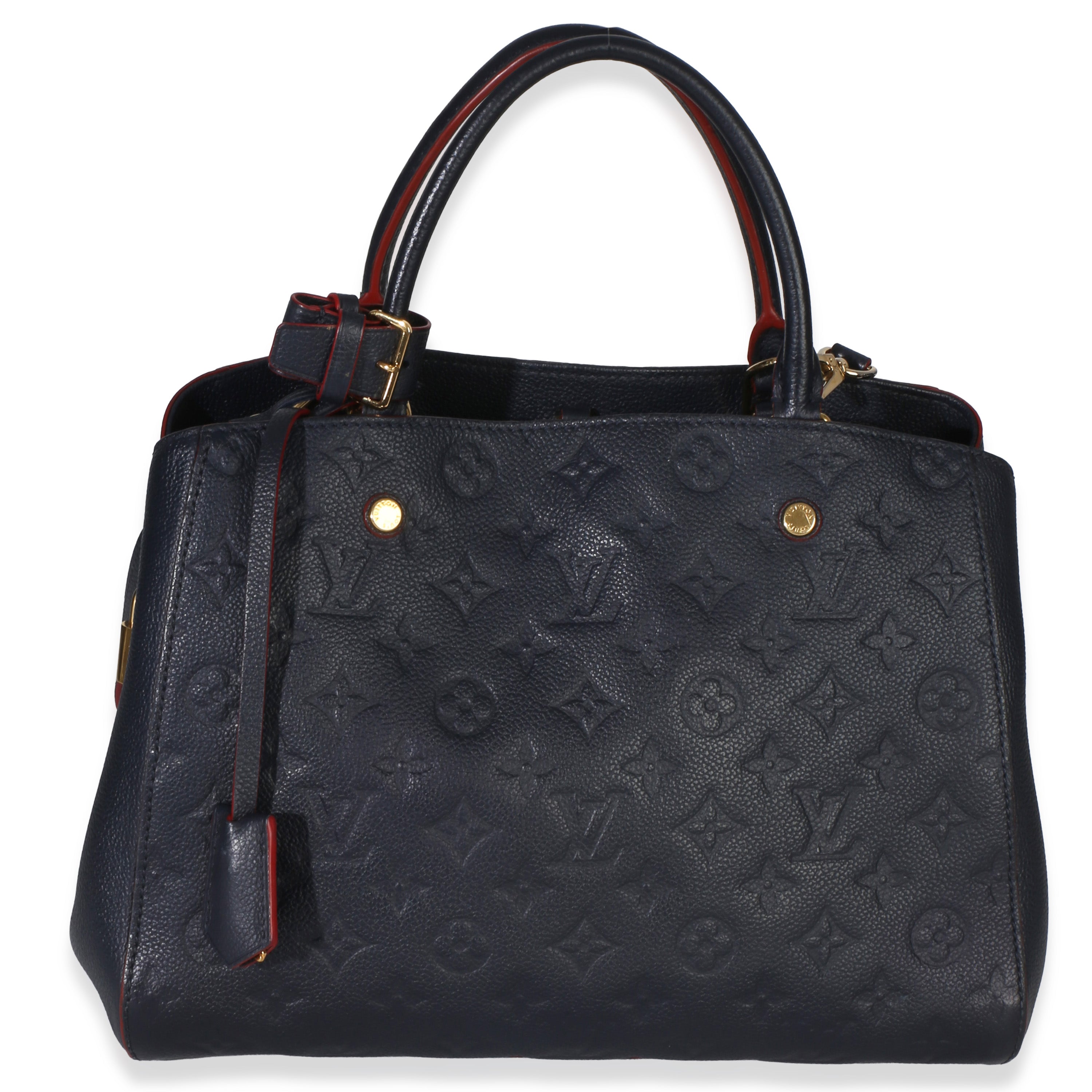 Louis Vuitton Marine Rouge Monogram Empreinte Montaigne MM Handbag id