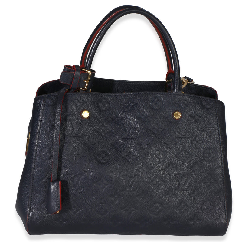 Louis Vuitton Marine Rouge Monogram Empreinte Montaigne MM Handbag id
