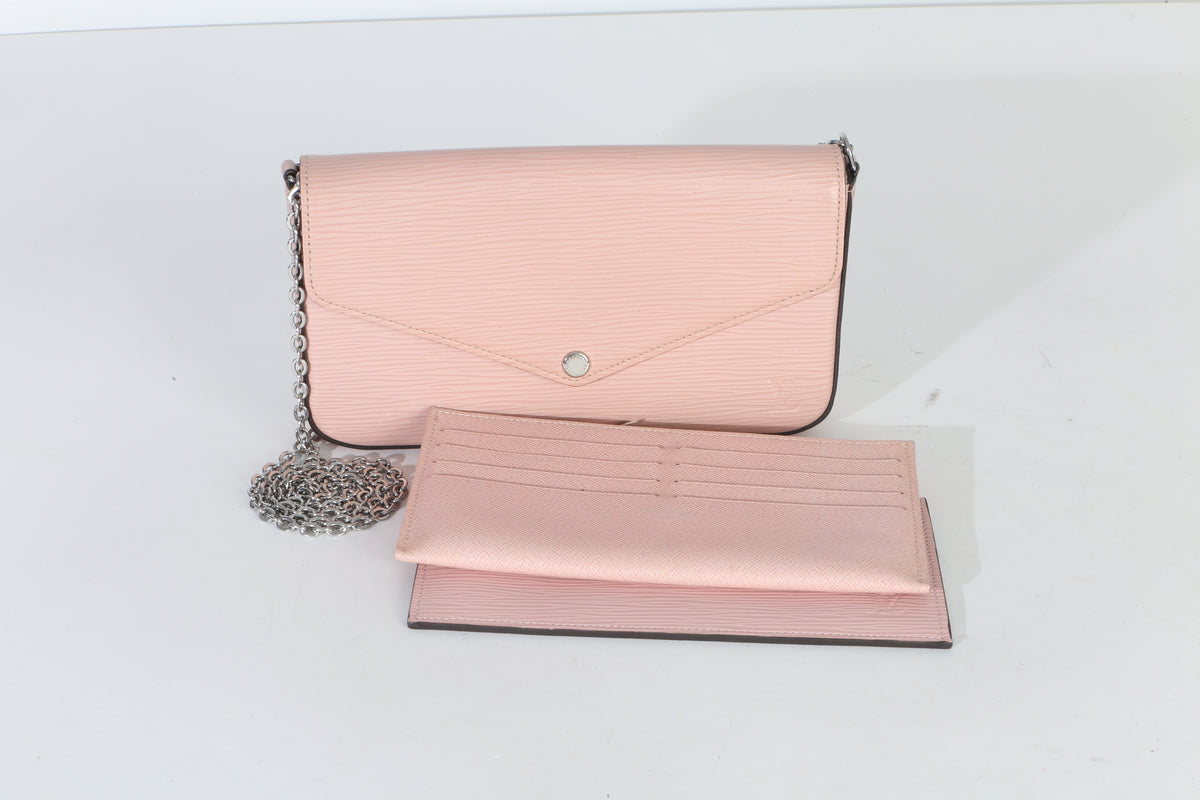 Louis Vuitton Pink Epi Leather Felicie Pochette Handbag id