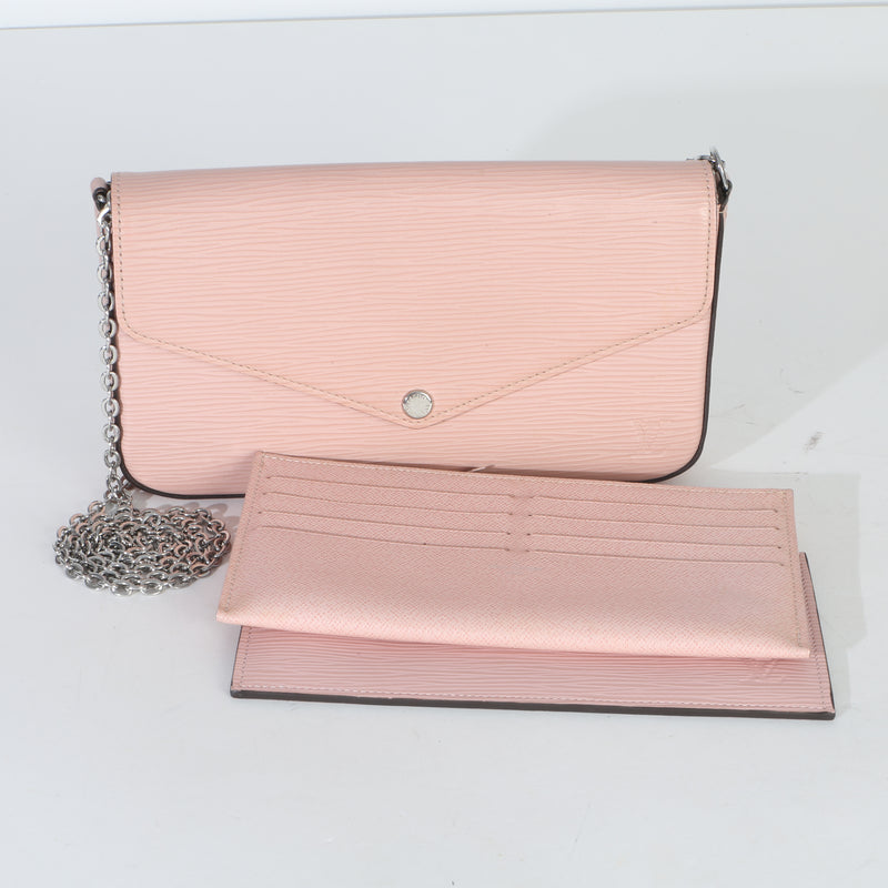 Louis Vuitton Pink Epi Leather Felicie Pochette Handbag id