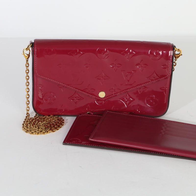 Louis Vuitton Fuschia Monogram Vernis Felicie Pochette Handbag id