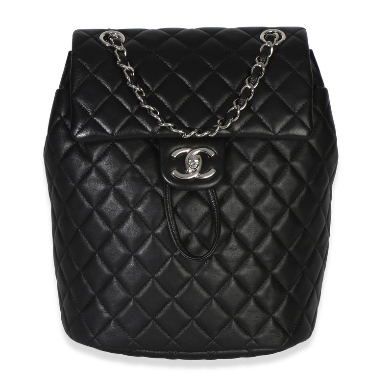 Chanel Black Quilted Lambskin Small Urban Spirit Backpack Handbag id