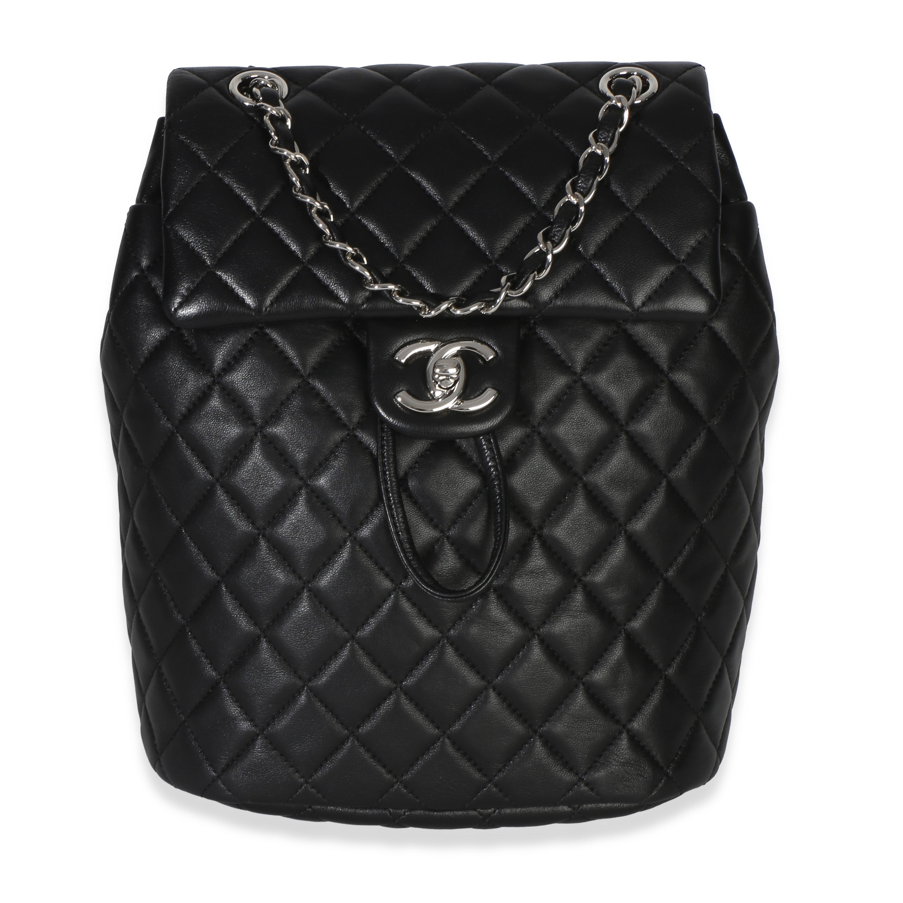 Chanel Black Quilted Lambskin Small Urban Spirit Backpack Handbag id