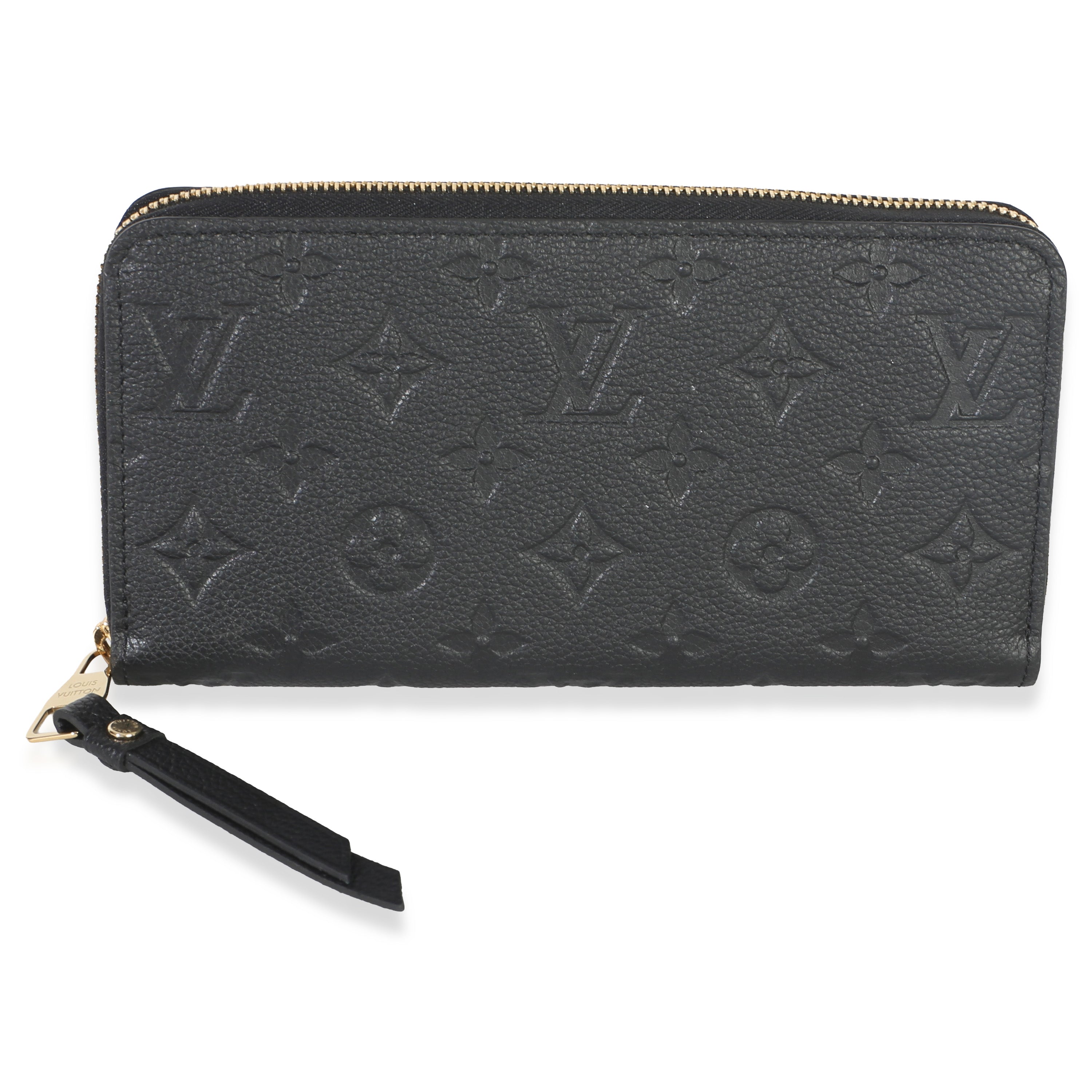 Louis Vuitton Black Monogram Empreinte Zippy Wallet Wallet id