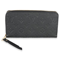 Louis Vuitton Black Monogram Empreinte Zippy Wallet Wallet id