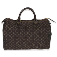 Louis Vuitton Brown Monogram Canvas Mini Lin Speedy 30 Handbag id