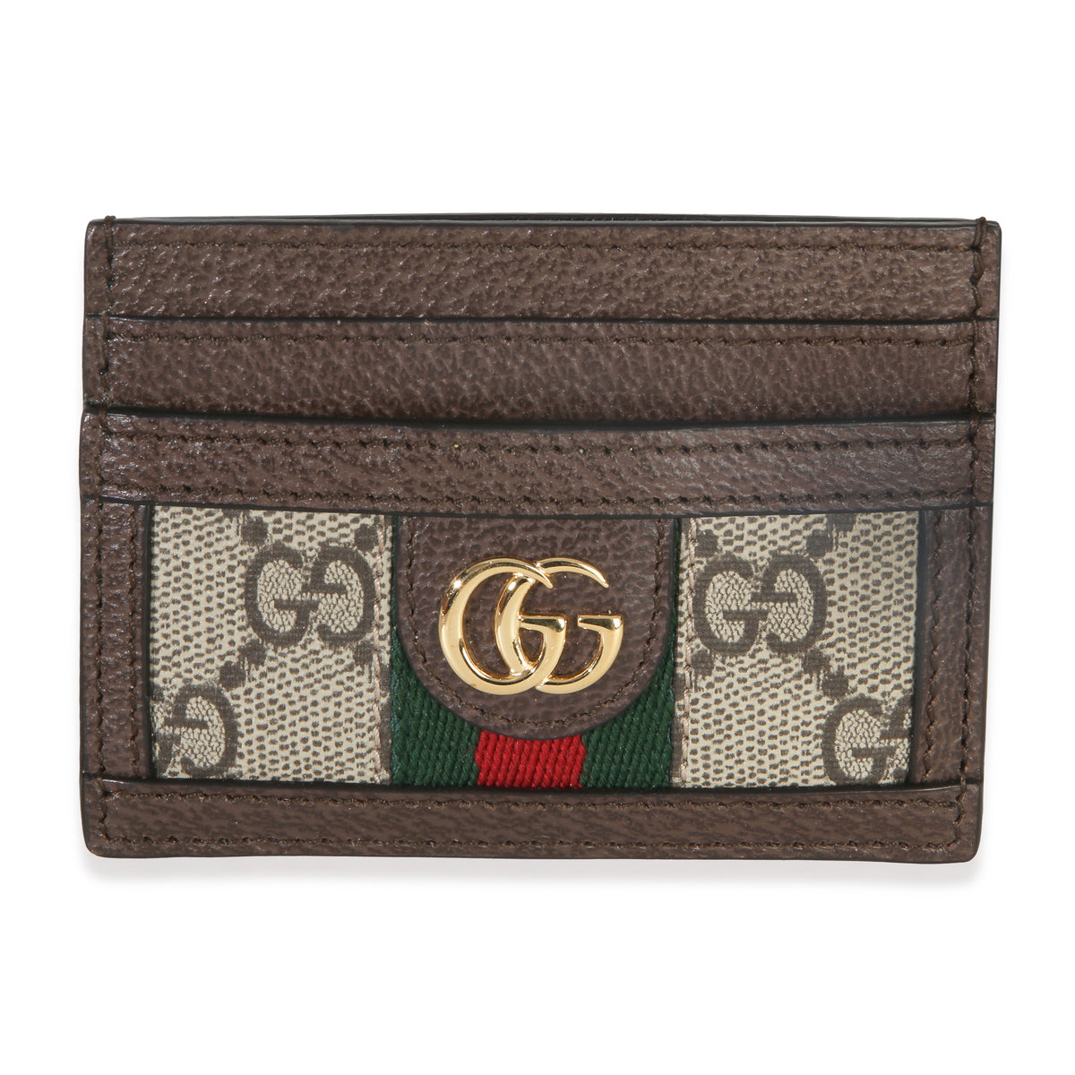 Gucci Beige GG Supreme Canvas Ophidia Card Case Wallet id
