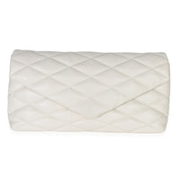 Saint Laurent Crema Soft Quilted Lambskin Sade Puffer Envelope Clutch Handbag id