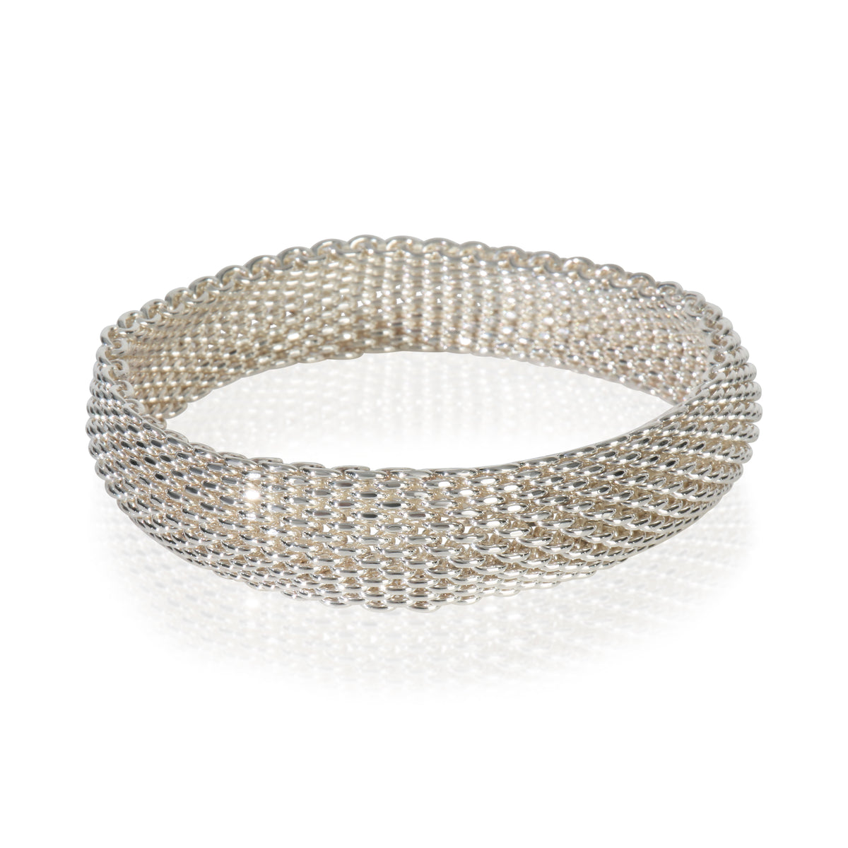 Tiffany & Co. Sterling Silver  Somerset Mesh Bracelet