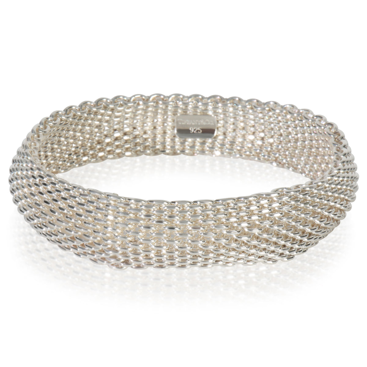 Tiffany & Co. Sterling Silver  Somerset Mesh Bracelet