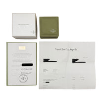 Van Cleef & Arpels Yellow Gold Mother Of Pearl Vintage Alhambra Pendant box