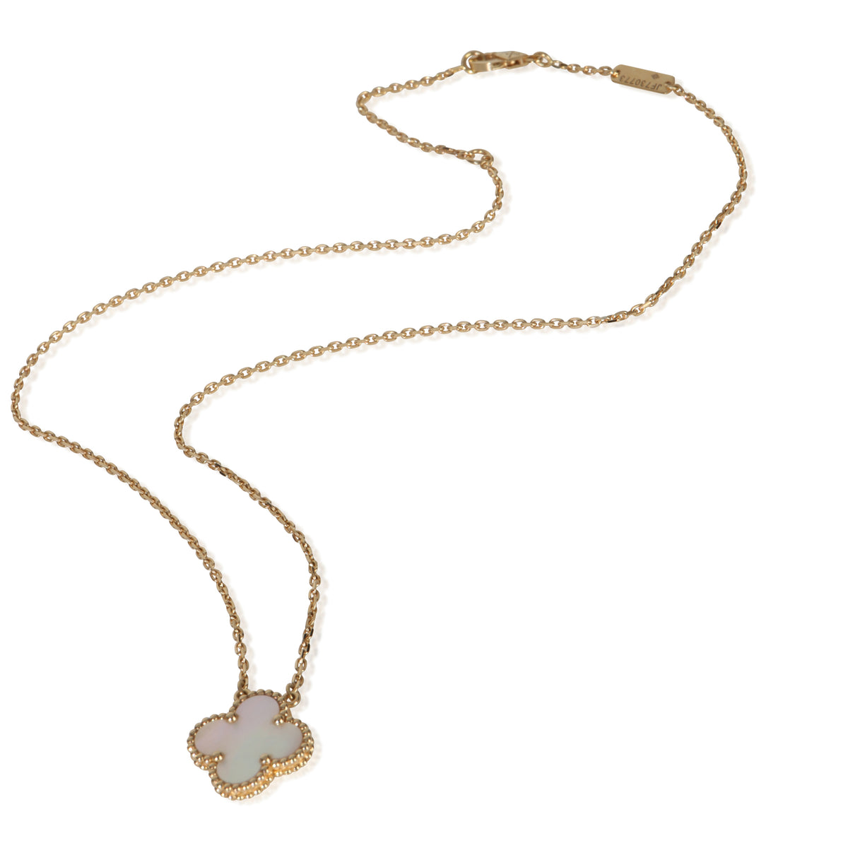 Van Cleef & Arpels Yellow Gold Mother Of Pearl Vintage Alhambra Pendant pv