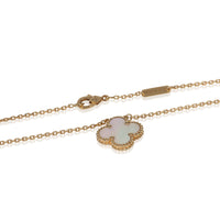 Van Cleef & Arpels Yellow Gold Mother Of Pearl Vintage Alhambra Pendant sv