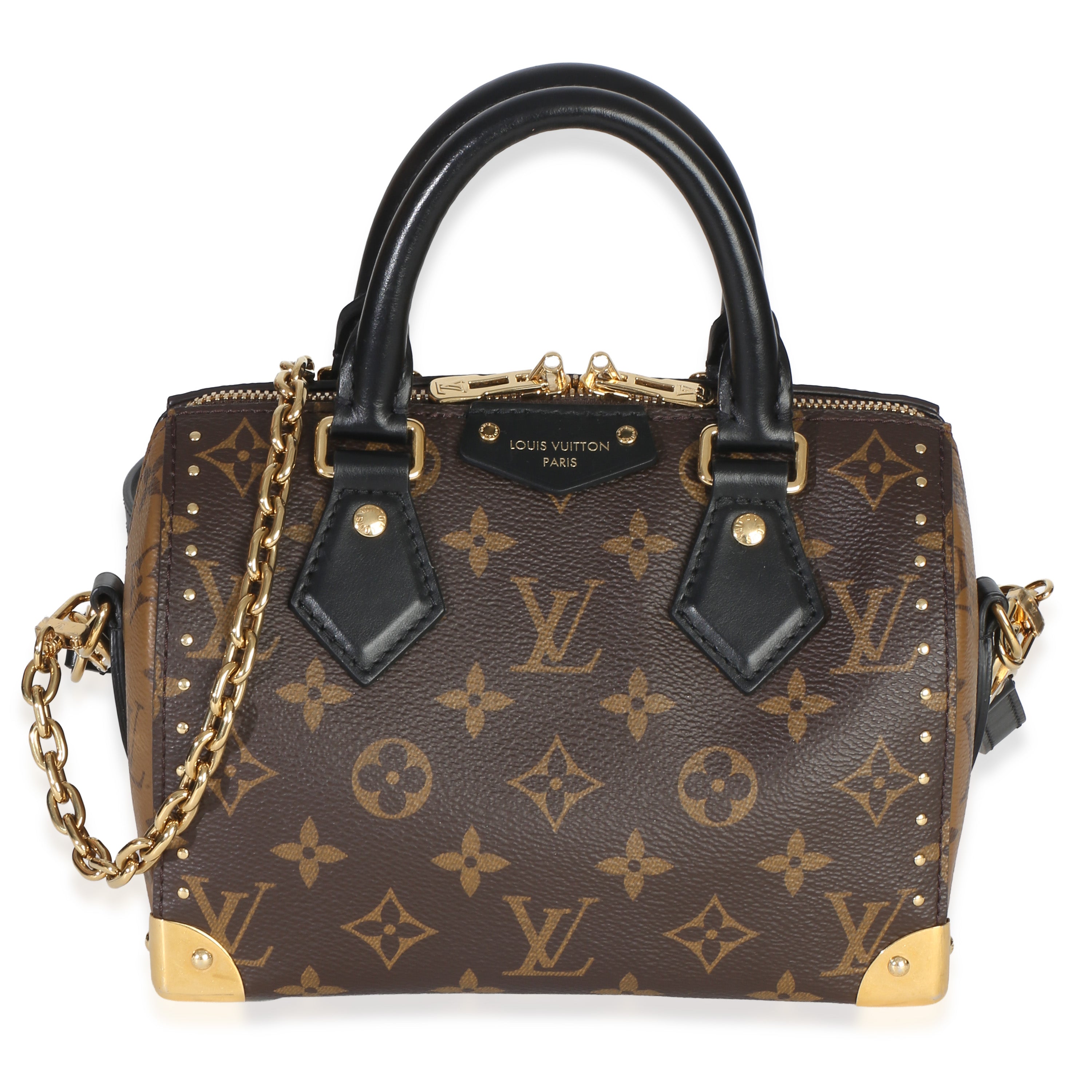 Louis Vuitton Reverse Monogram Canvas Speedy Trunk 20 Handbag id