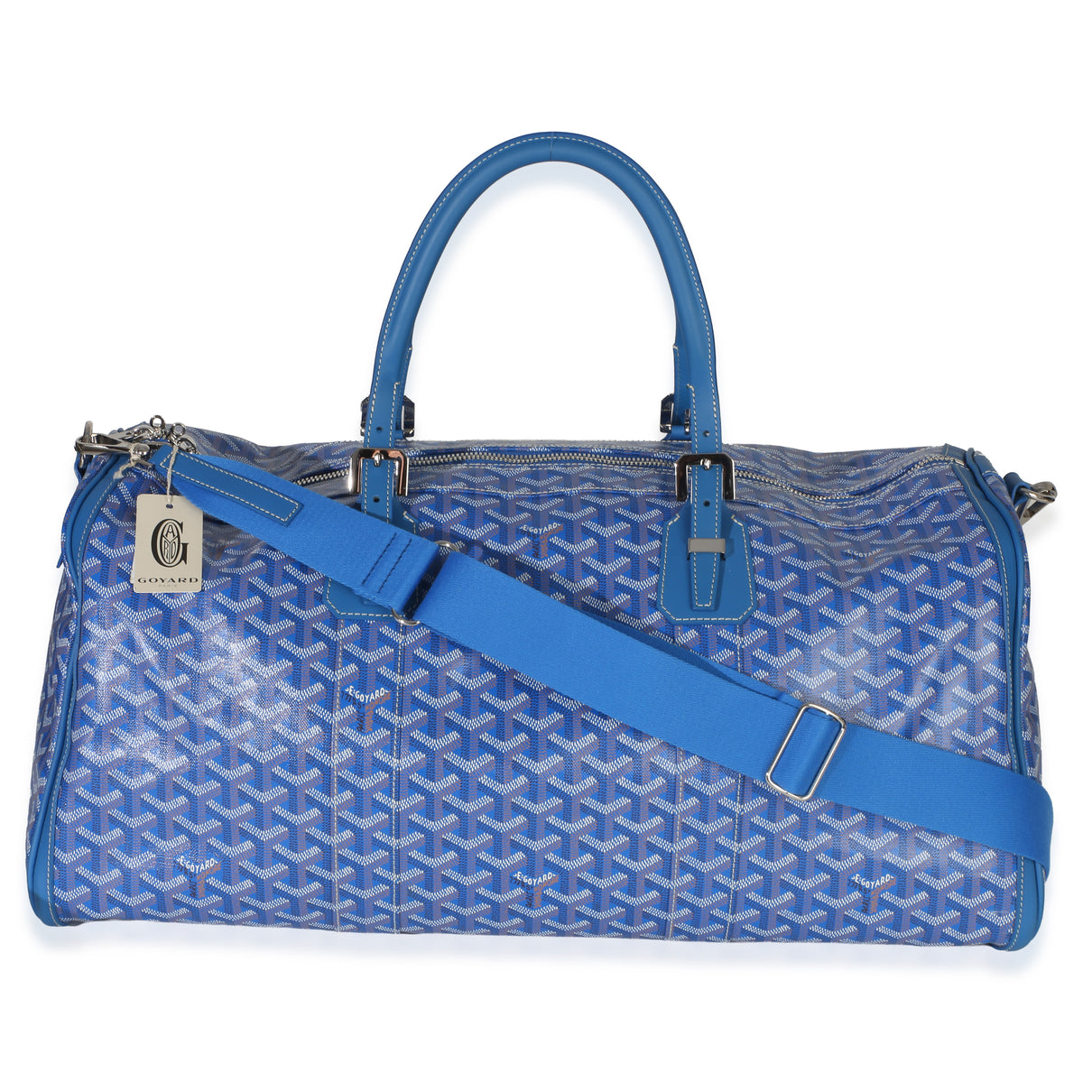 Goyard Blue ine Canvas Croisière 50 Handbag id