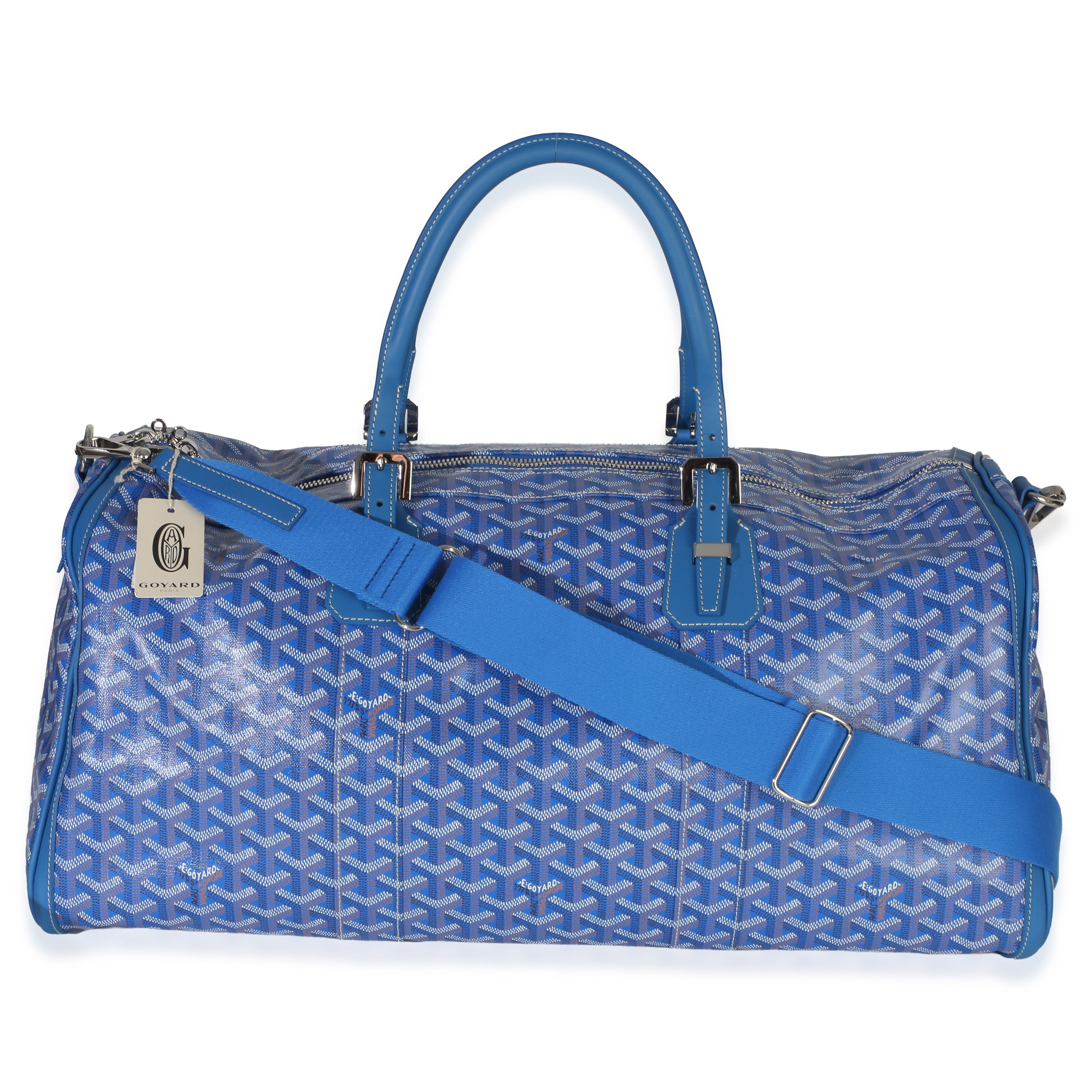 Goyard Blue ine Canvas Croisière 50 Handbag id