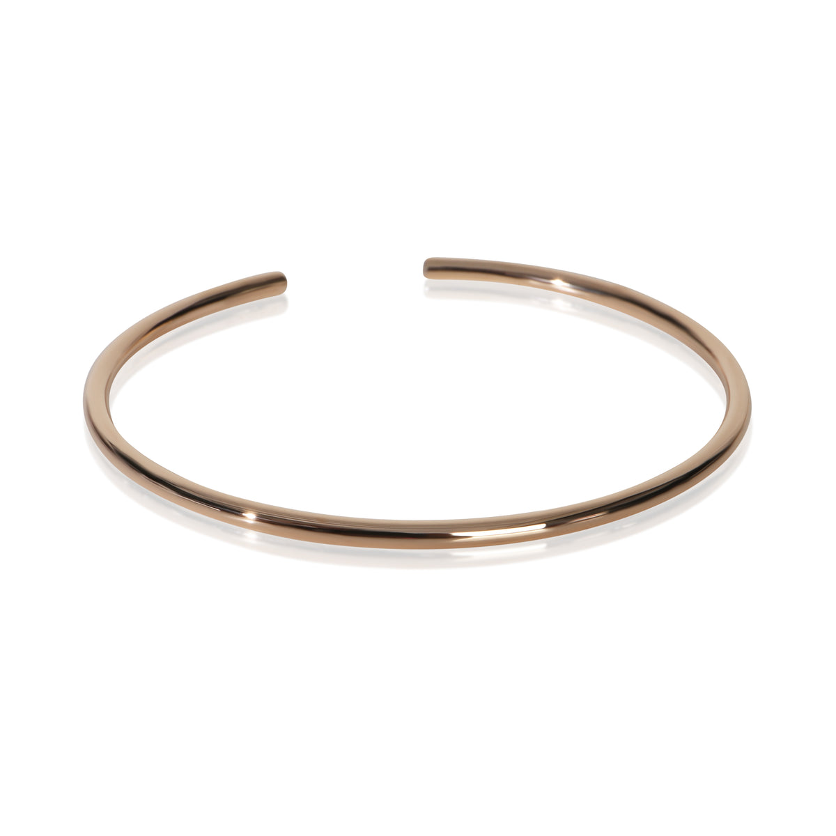 Tiffany & Co. Rose Gold Diamond Metro Cuff Bracelet pv